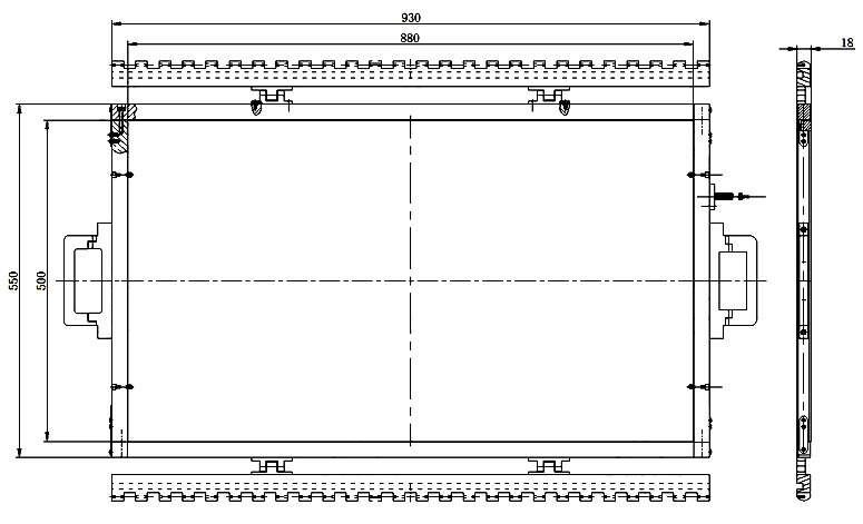 Drawing Dimension Plate BX101-F15